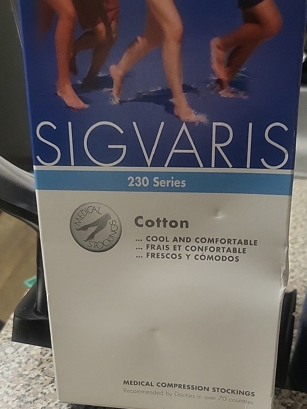 Sigvaris Men’s Cotton Medical Compression Socks - White